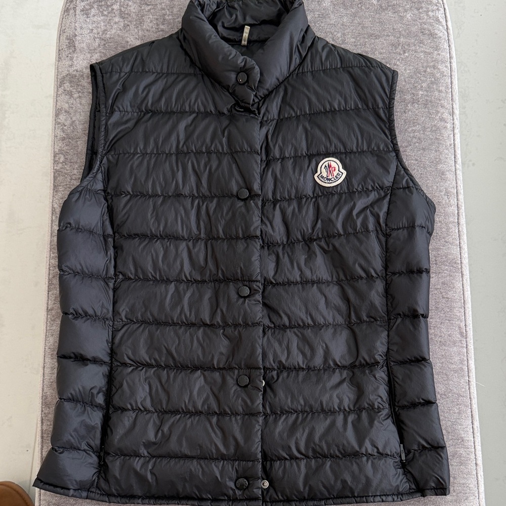 Moncler Women's Quilted Black Vest Size XS